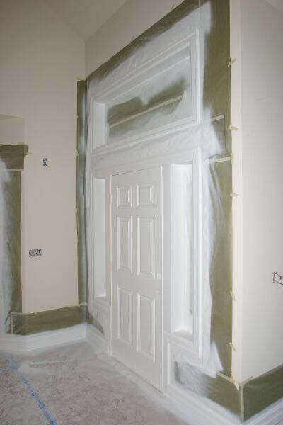 Front door - Fresh trim paint