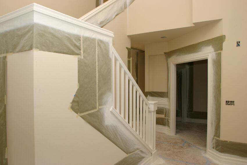 Front Entry - New banisters, railings and millwork and fresh paint