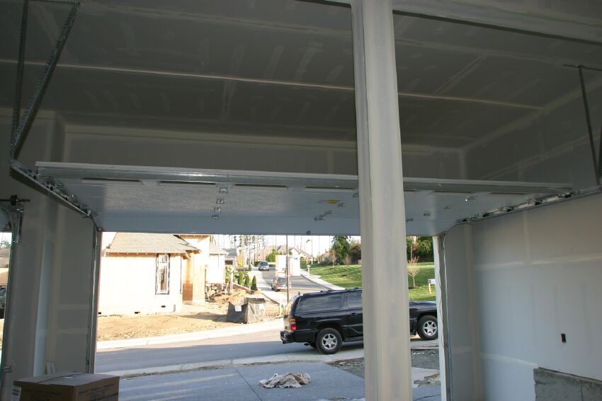 Check out the high ceiling in the garage